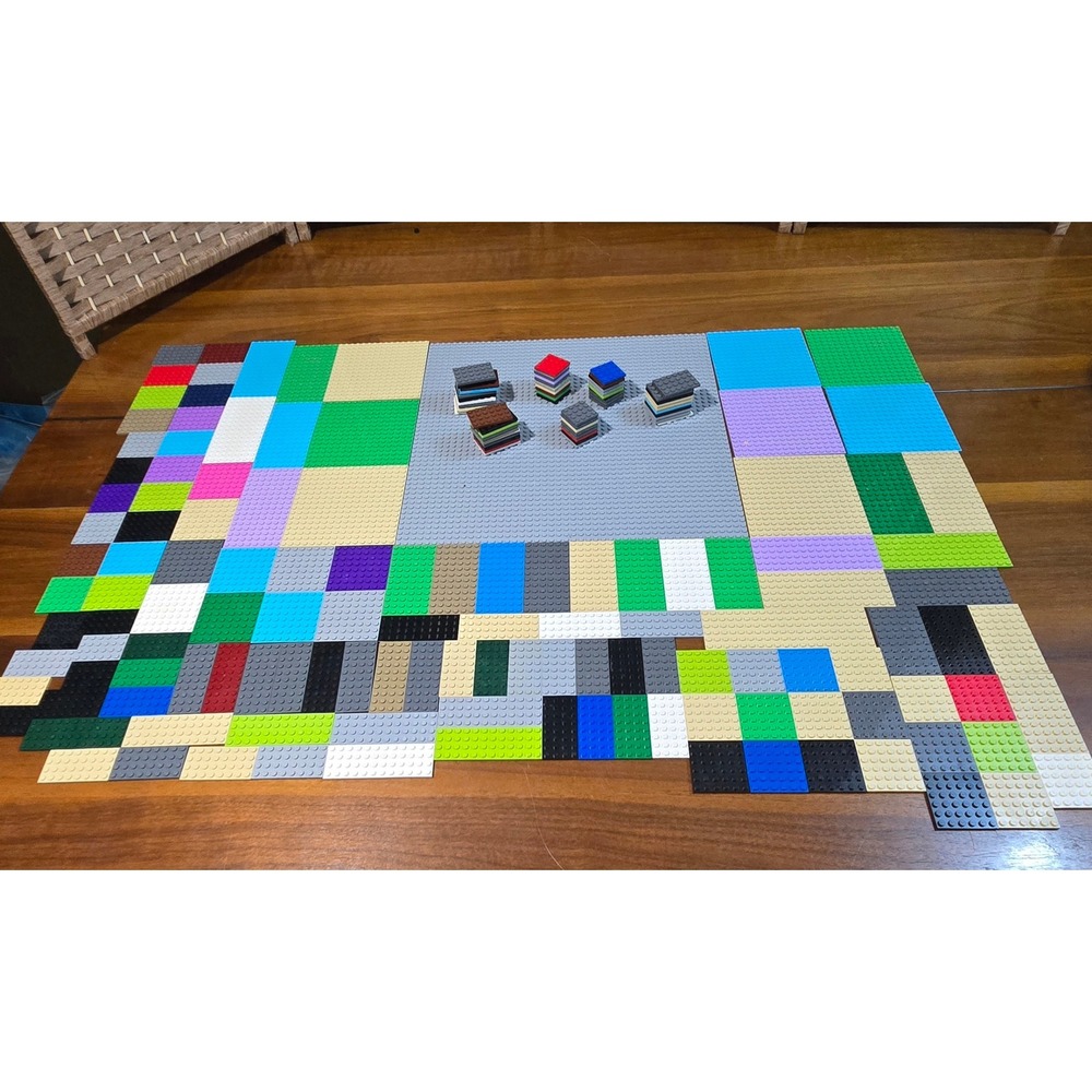 Lego Baseplates and Building Plates Bulk Lot Assorted Colors and Sizes